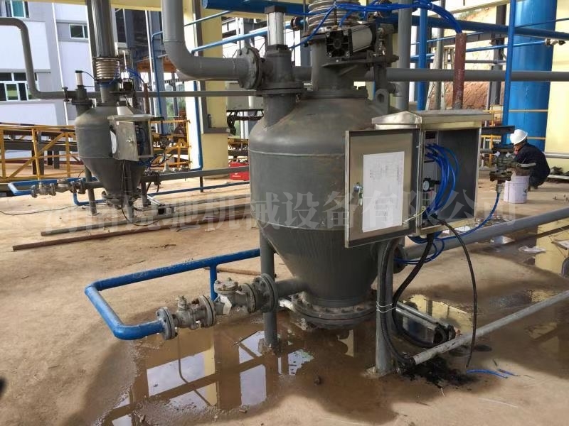 陜西氣力輸送倉泵現場(chǎng)